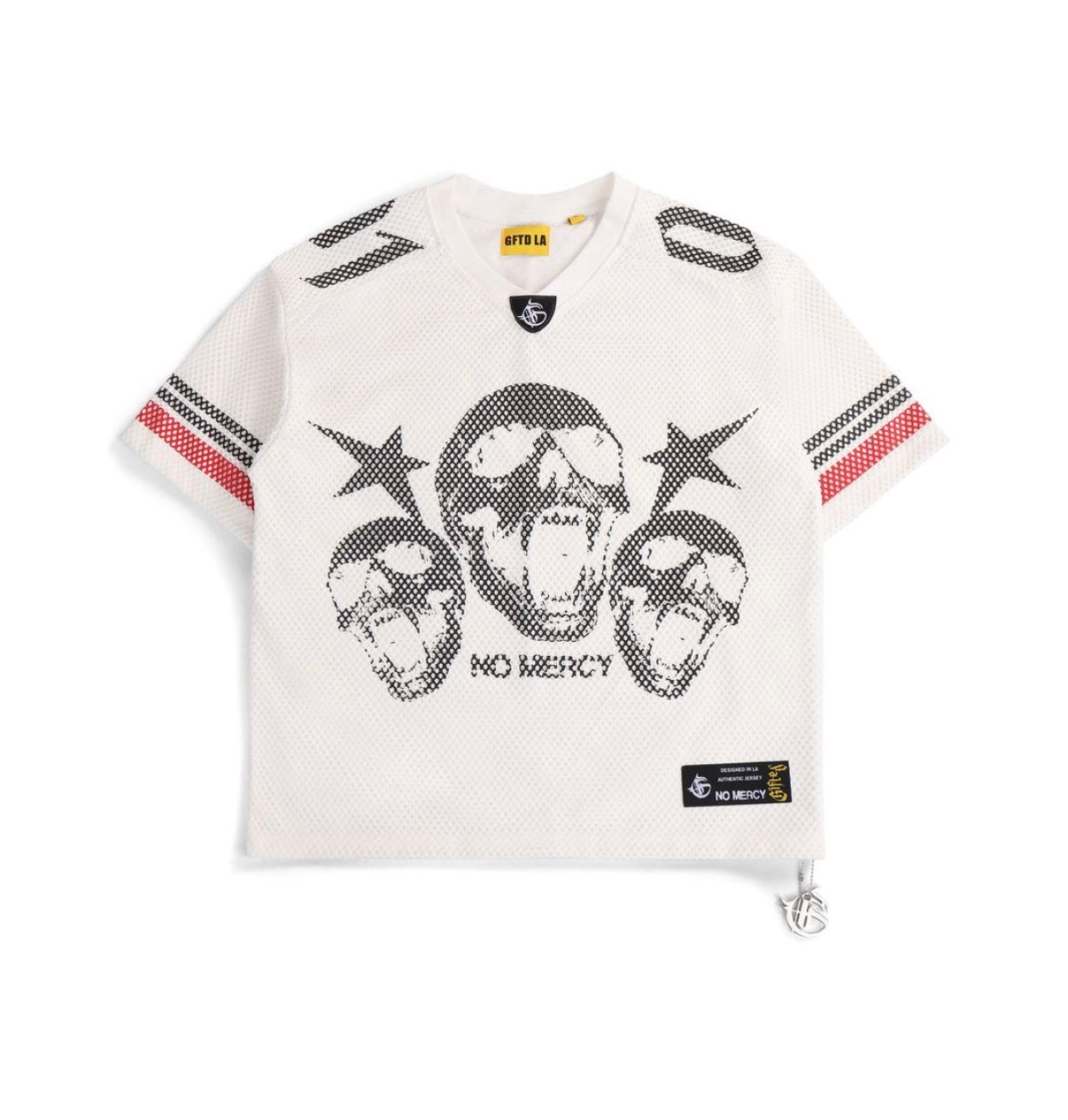 "No Mercy" White Jersey Shirt
