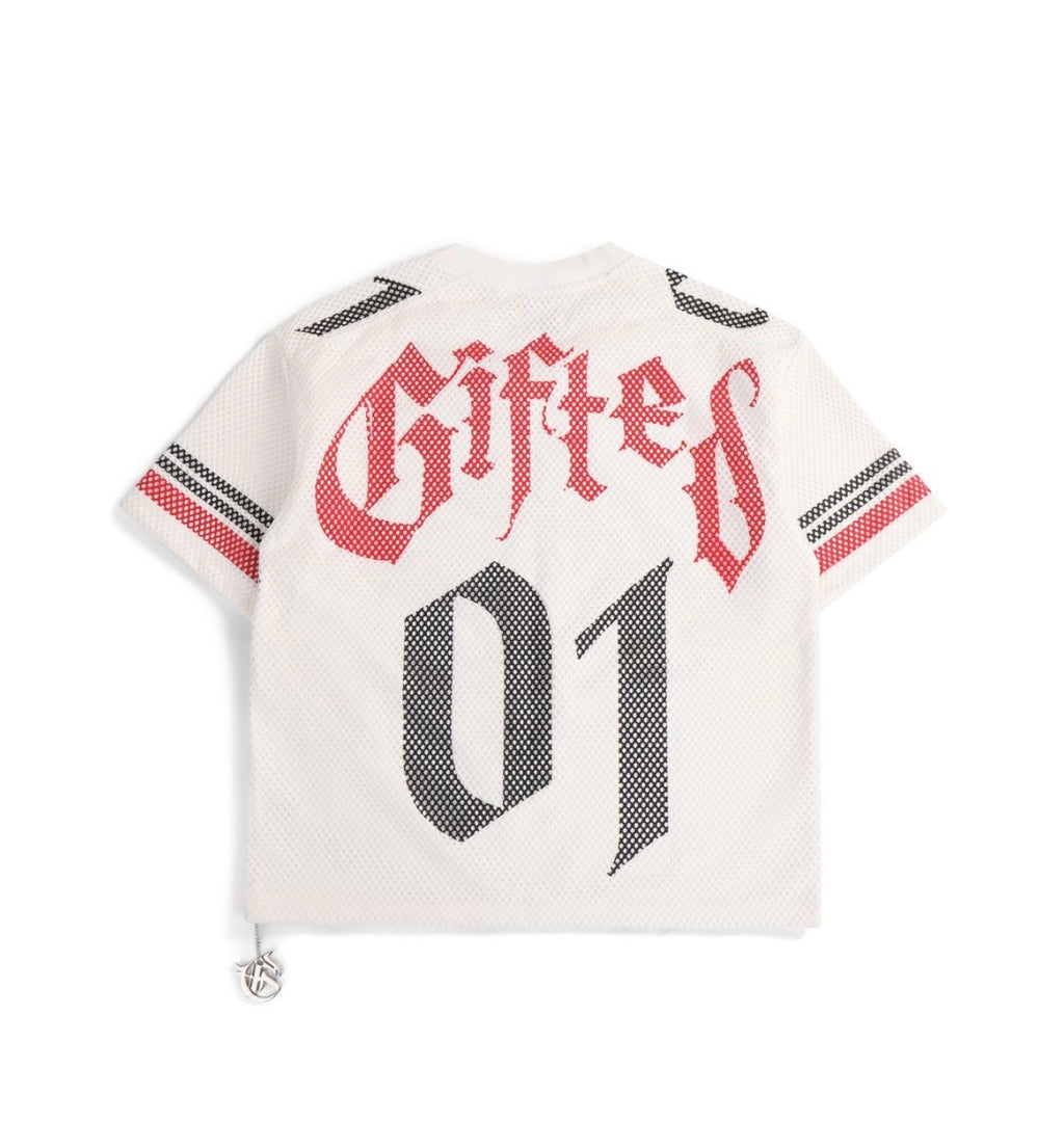 "No Mercy" White Jersey Shirt